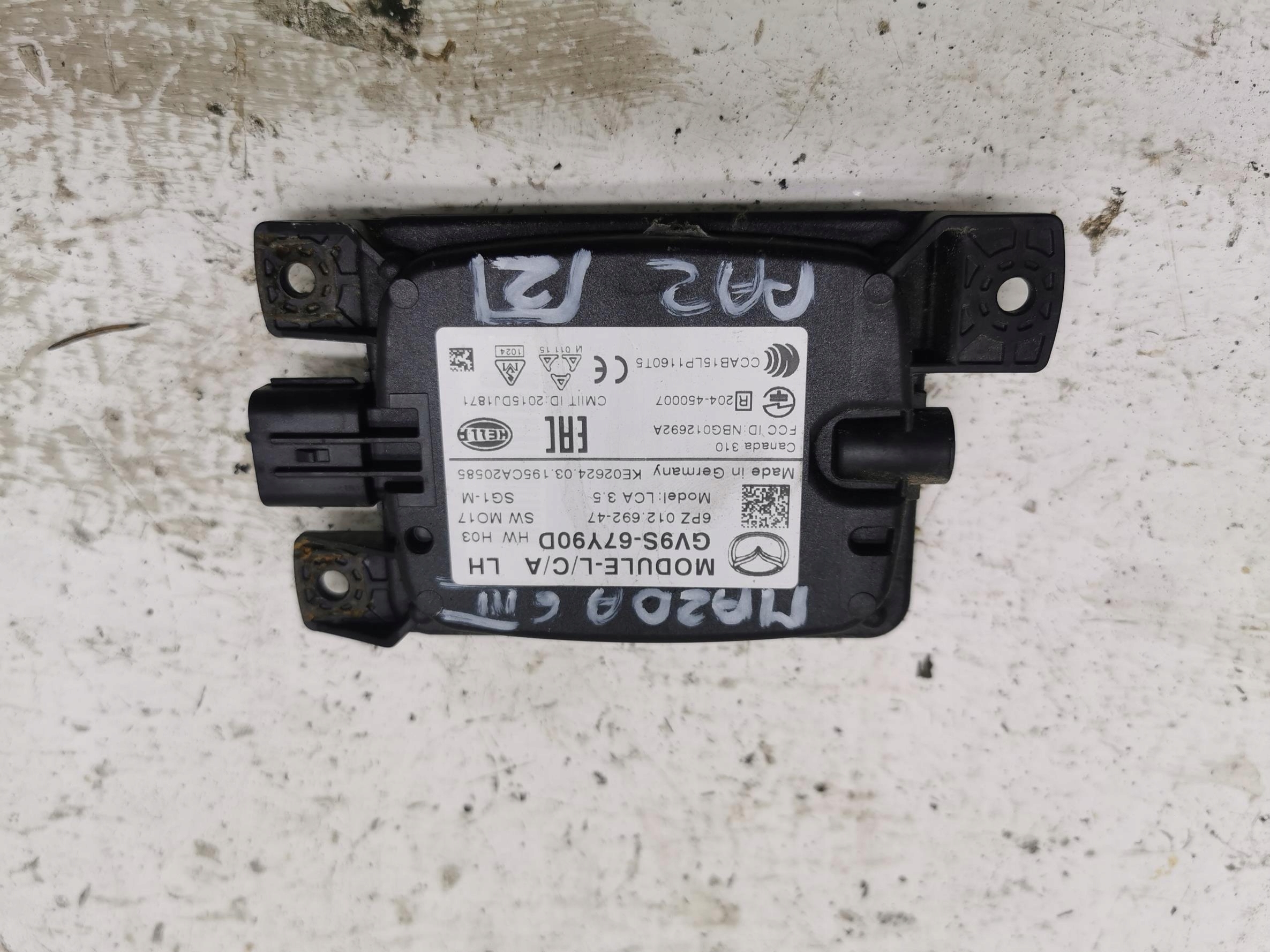 RADAR sensor left MAZDA 6 III LIFT GV9S-67Y90D
