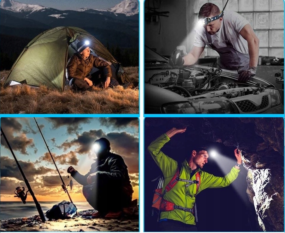 MOCNA LATARKA CZOŁOWA LED REFLEKTOR NA GŁOWĘ Rodzaj czołowa