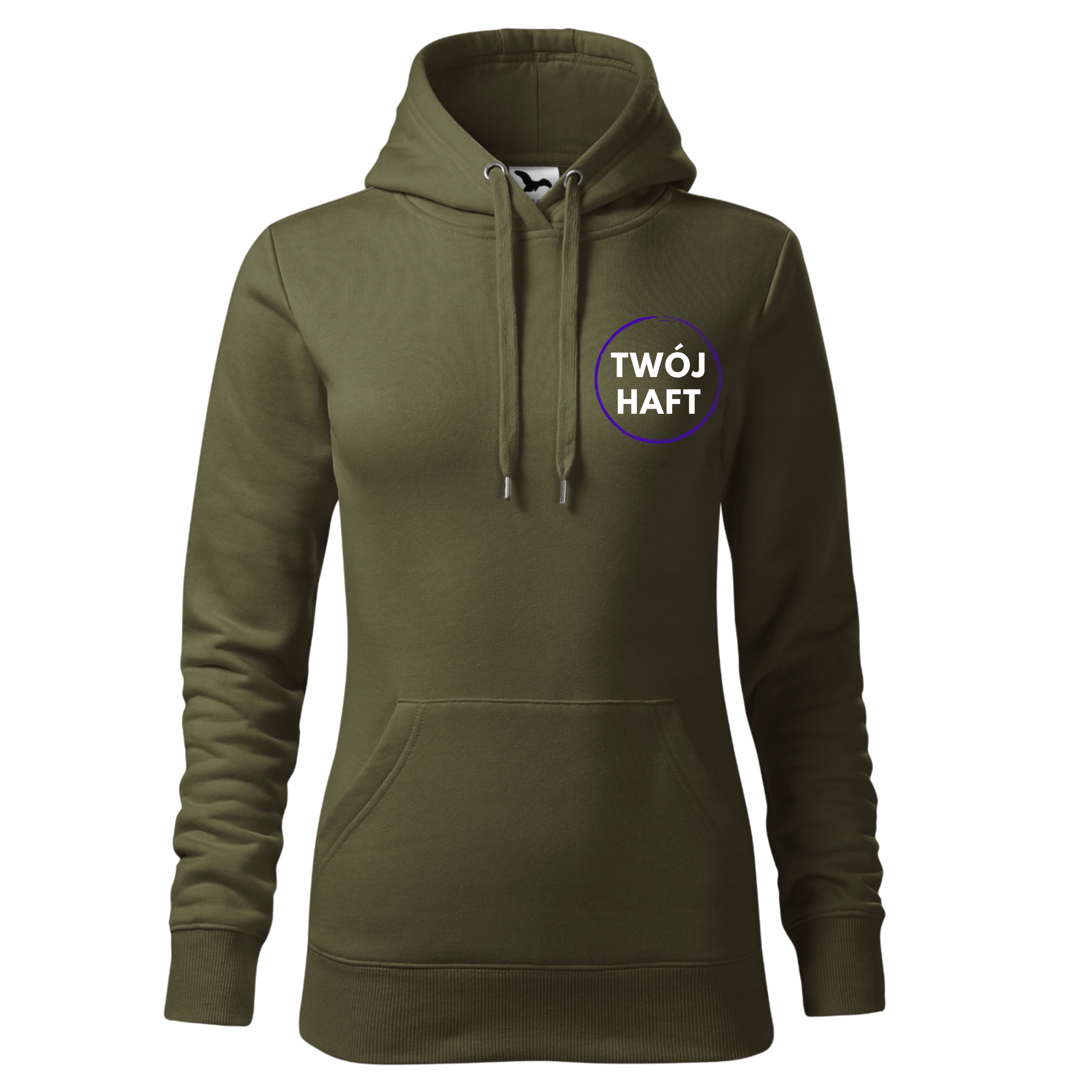 Dámská Mikina S Kapucí S Potiskem vojenské provedení M