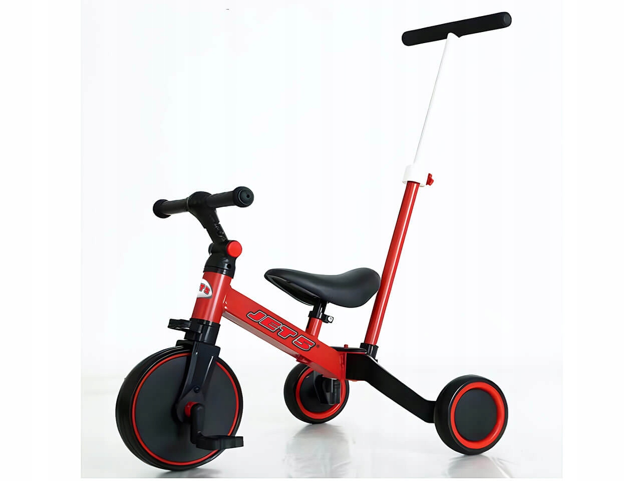 Rower Trójkołowy Biegowy Dla Dziecka 3 W 1 Czerwony Roczek