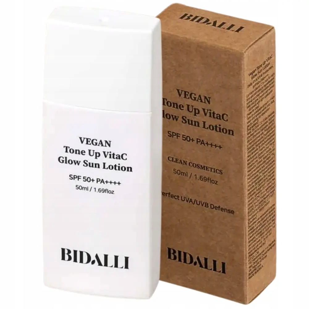 Bidalli Koreański Wegański Krem przeciwsłoneczny SPF50+ Pa++++ 50ml