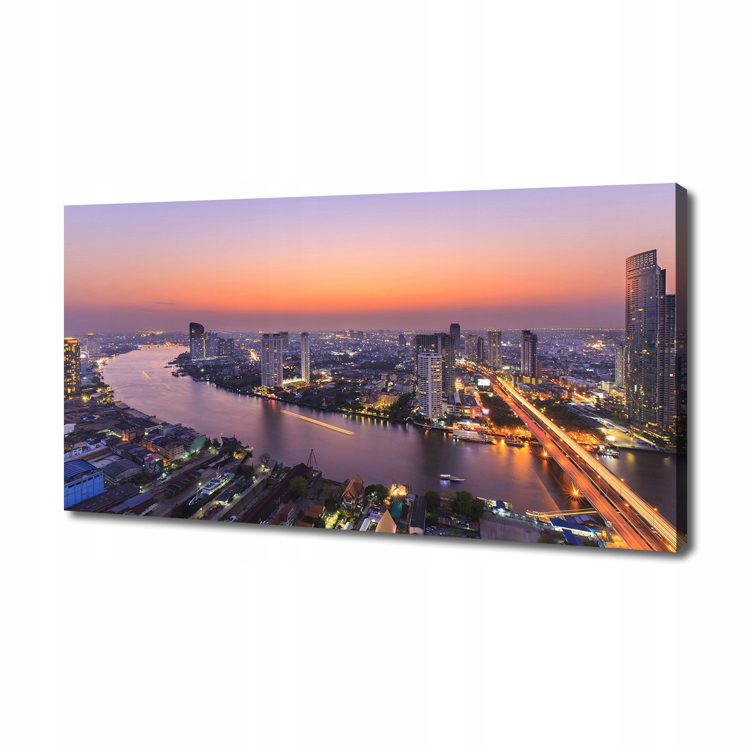 

Foto obraz na płótnie Bangkok zachód 140x70 cm