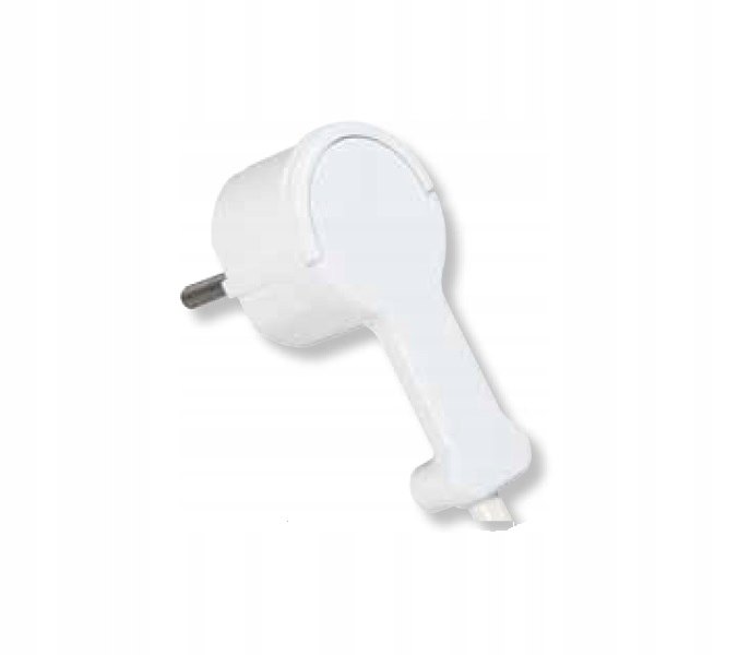 WTYCZKA KĄTOWA ULTRA PŁASKA 16A 2P+Z Z UCHWYTEM Kod producenta WT-16UP