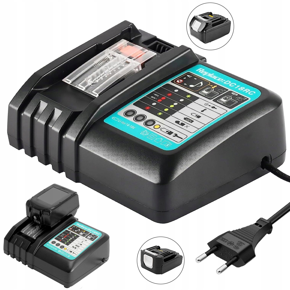 Nabíječka Baterií Makita 14.4-18V Se Systémem Ochrany Proti Zkratu Led