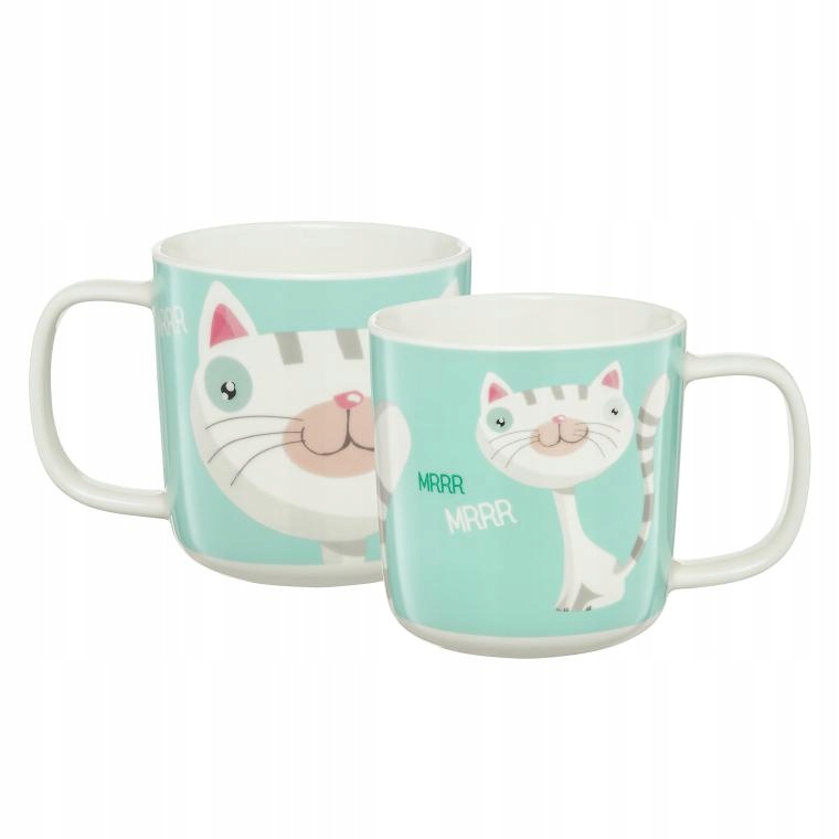 

Kubek Porcelanowy 370ML Pets Kot Biały Ambition