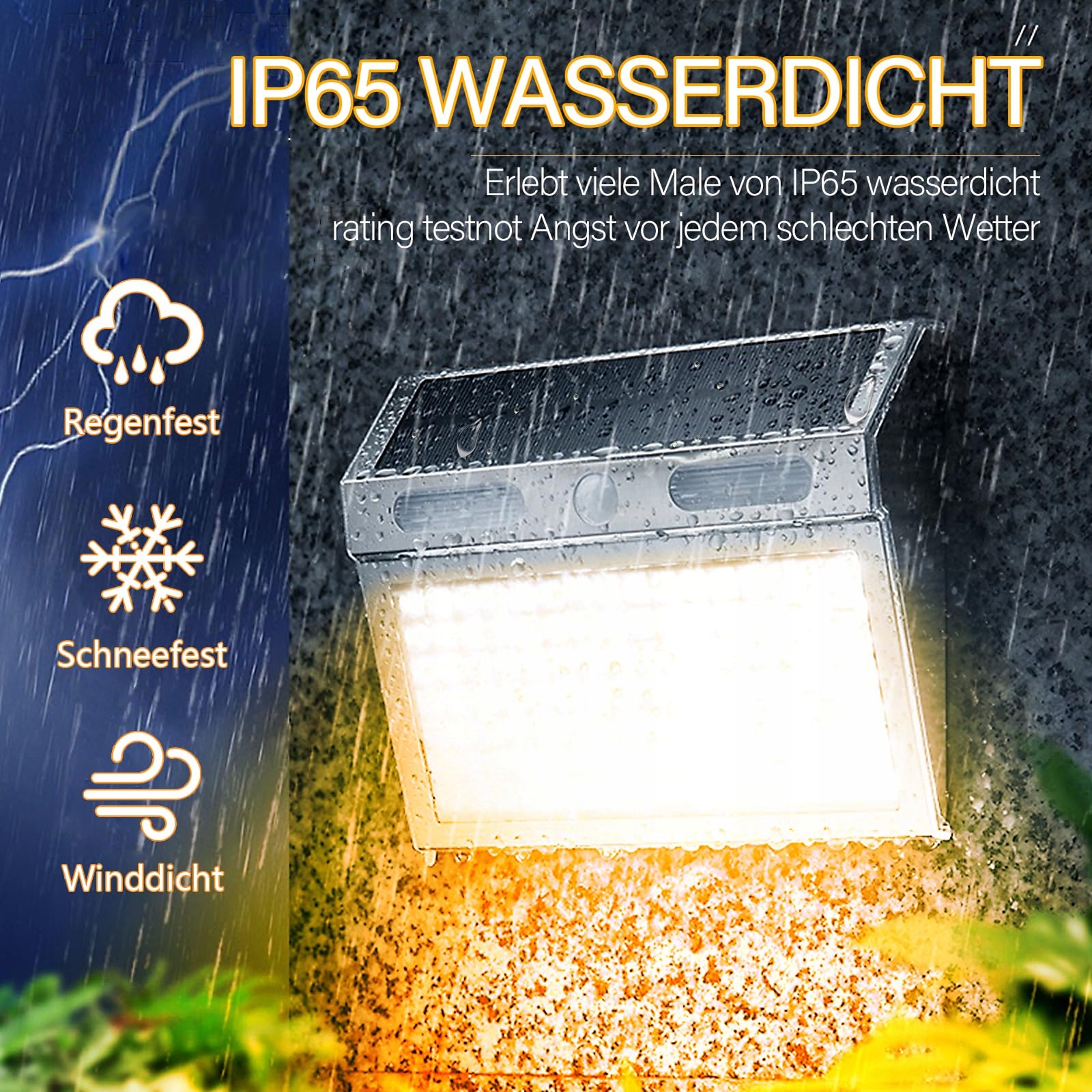 TOTHDATE Solarna Lampa Z Czujnikiem Ruchu 112 LED IP65 Do Ogrodu i Garażu — miniatura 4