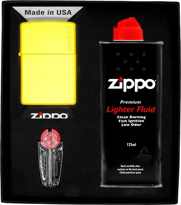 Sada Zippo Zapalovač Sunflower With Zippo Logo Dárková No1