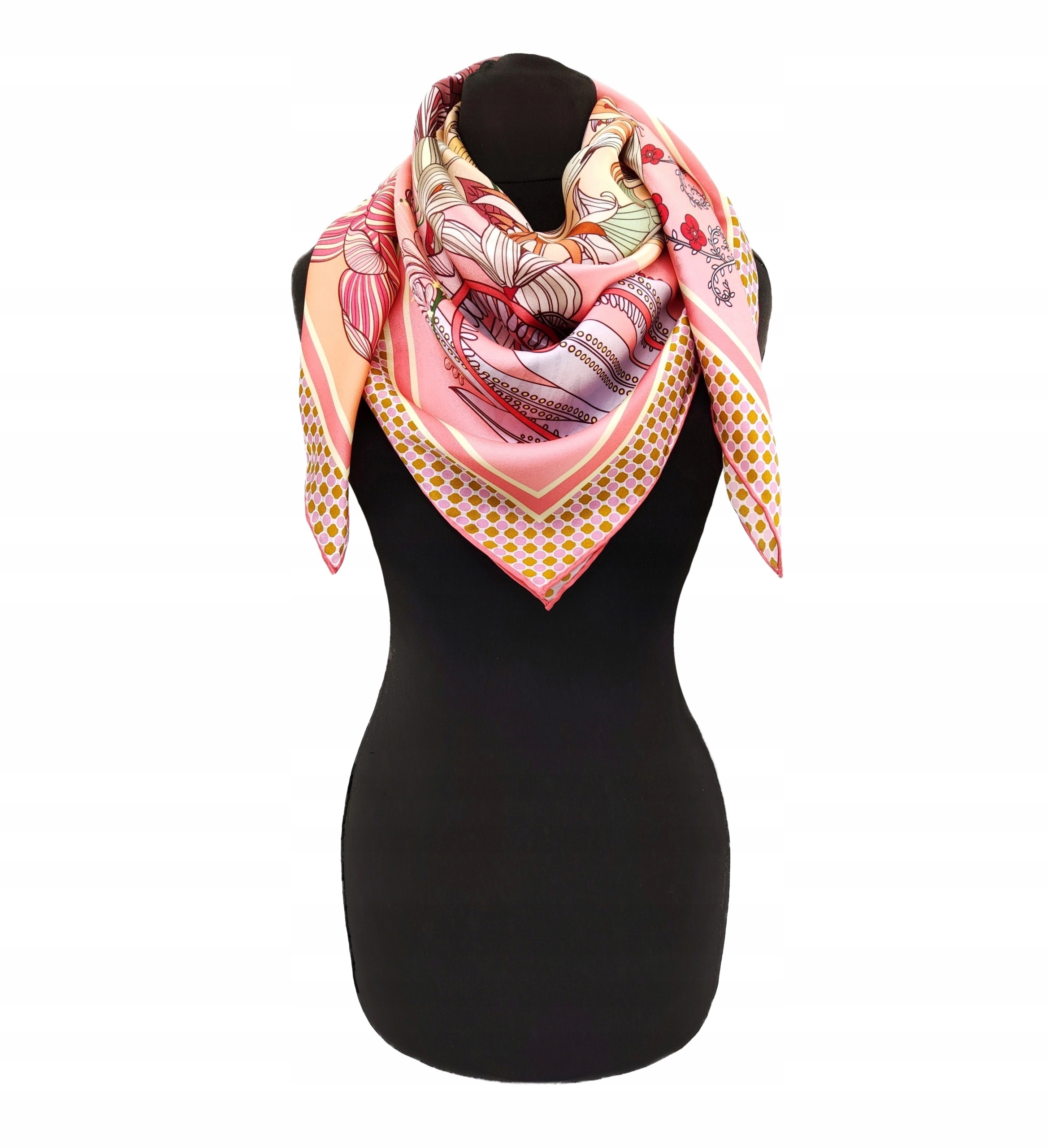 Hedvábný Šátek 100% Přírodní Morušový Hedvábí, Prémiová Kvalita+