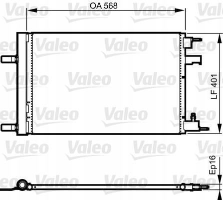 valeo 814201 конденсатор, радиатор кондиционера