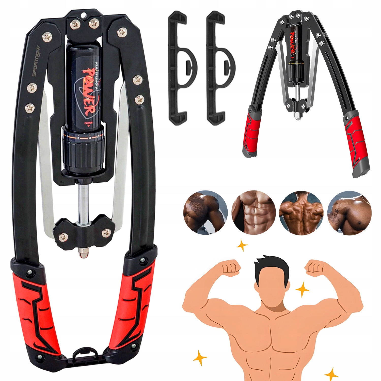 Regulovatelný Hydraulický Expandér Pro Cvičení Rukou 10-200 Kg