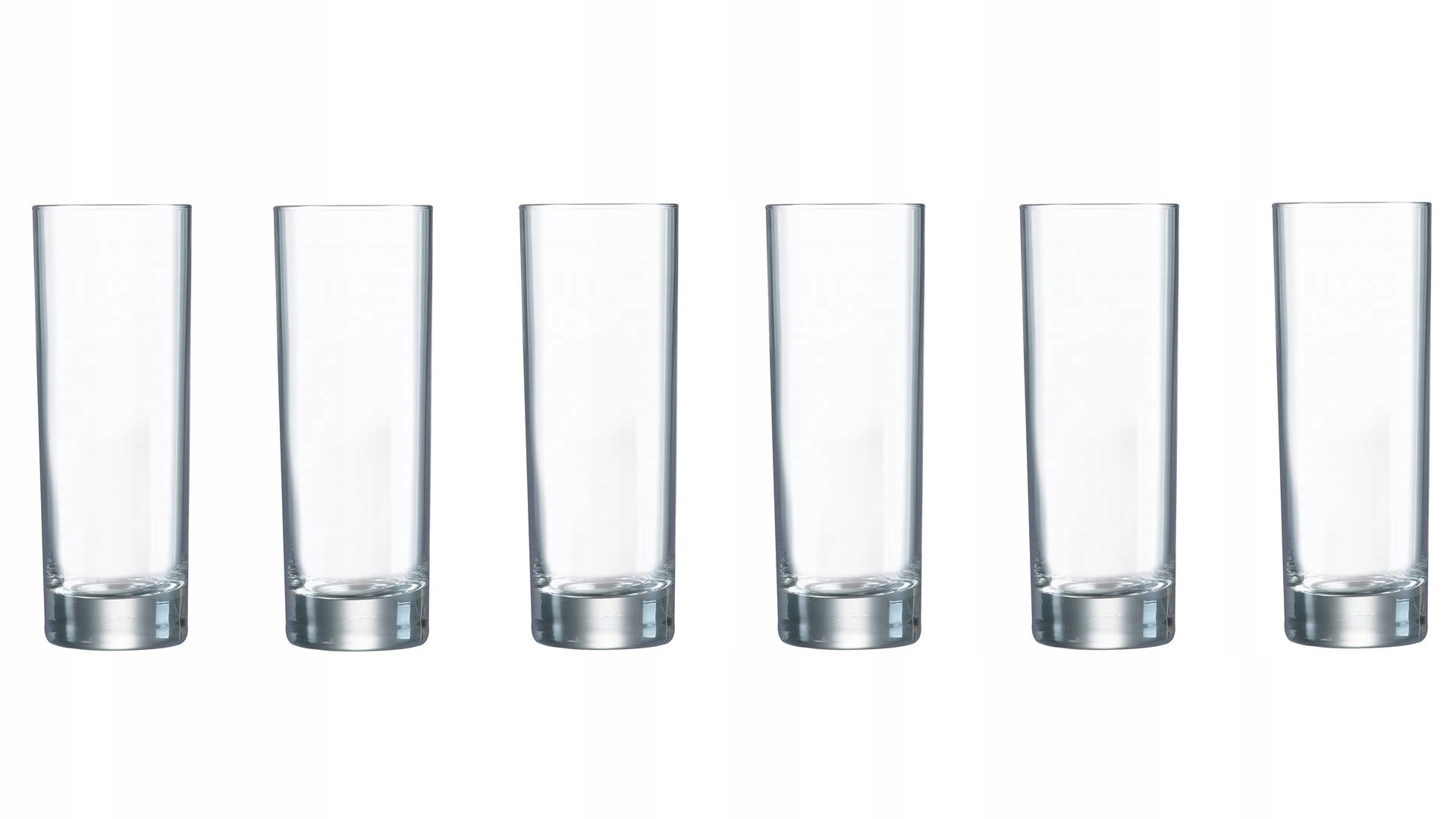 

Szklanki 220 ML Wysokie Szkło Hart. Komplet 6 Szt.