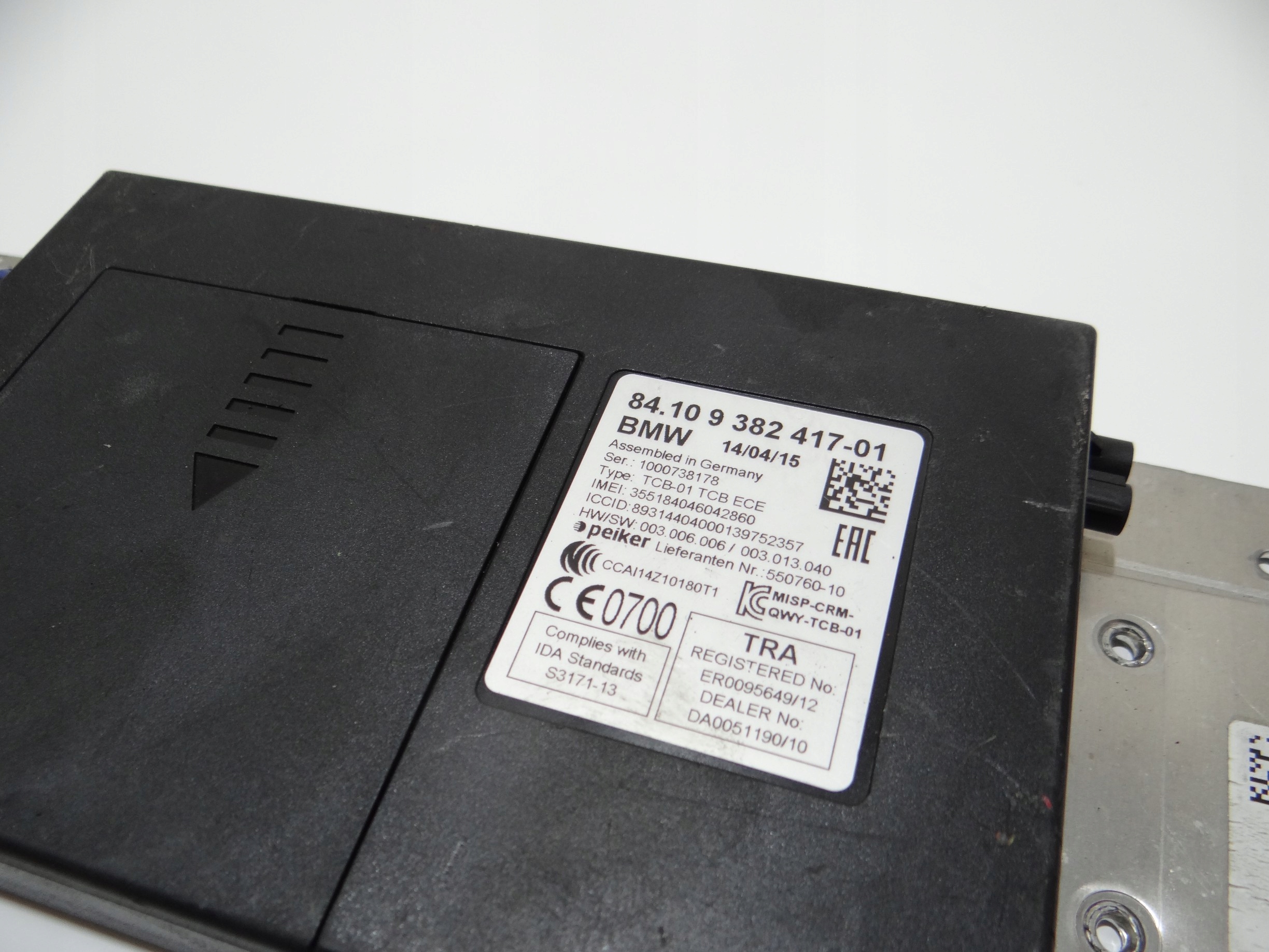 module control unit TELEMATIK BMW F32 9382417