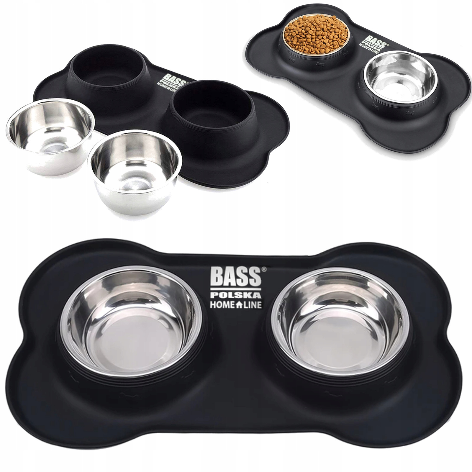 

Podwójna Miska Dla Psa Kota Metal Antypoślizgowa