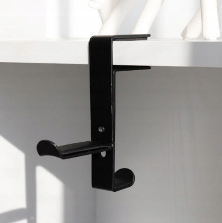 Wieszak na słuchawki pod blat regulowany czarny Model ST-SL3