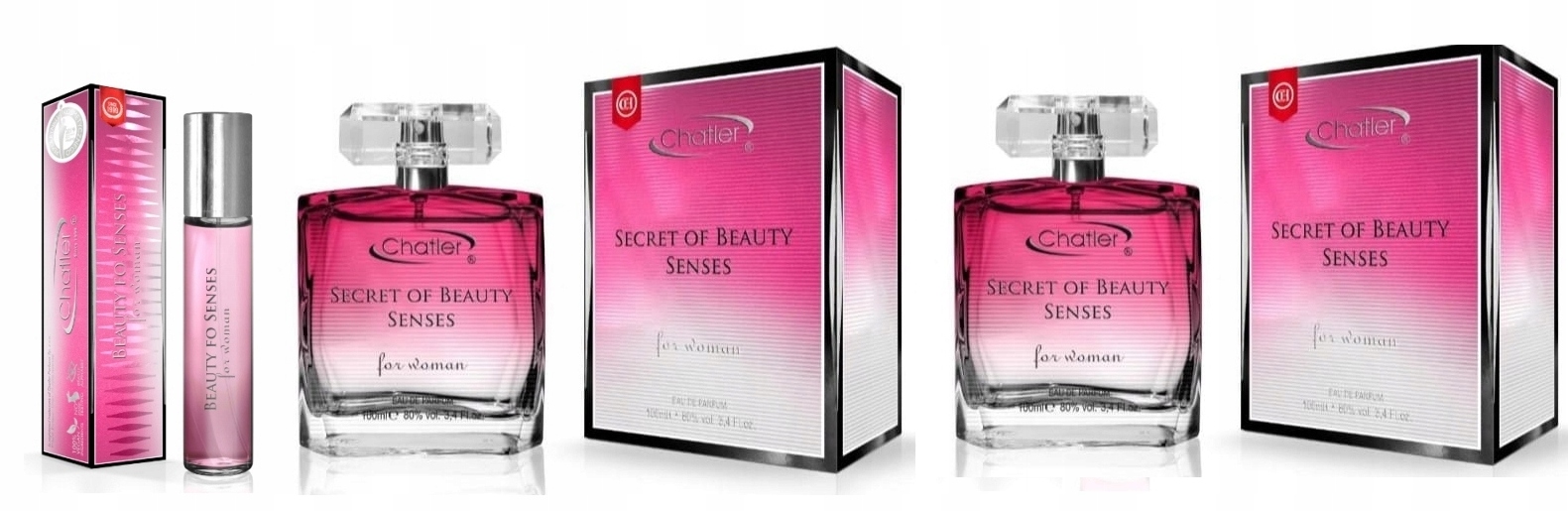 Chatler Beauty Of Senses 2x100 ml 30 ml dámská parfémovaná voda