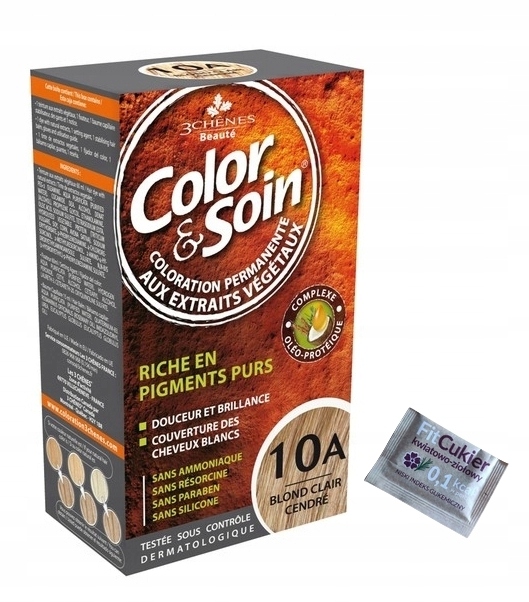 

Color&soin 10A Jasnopopielaty Blond trwała far