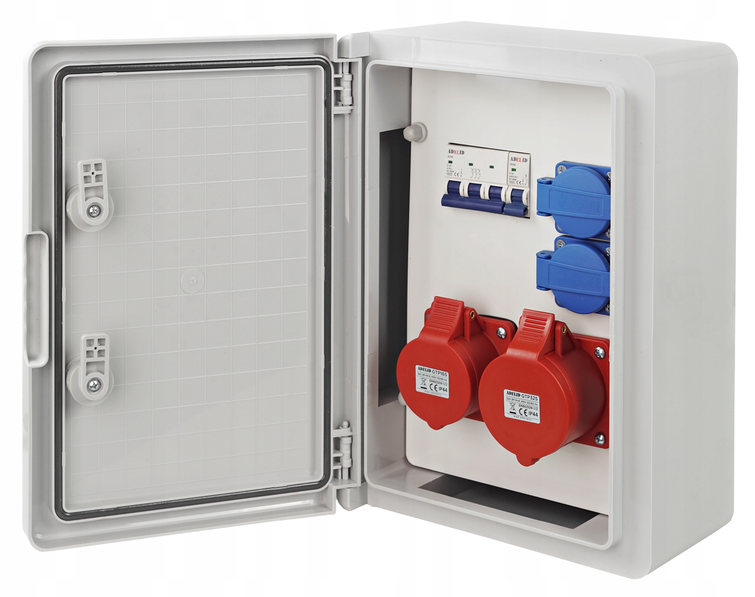 Rozdzielnica Elektryczna Skrzynka Budowlana Zabezpieczona 32A 16A 5P 2x230V