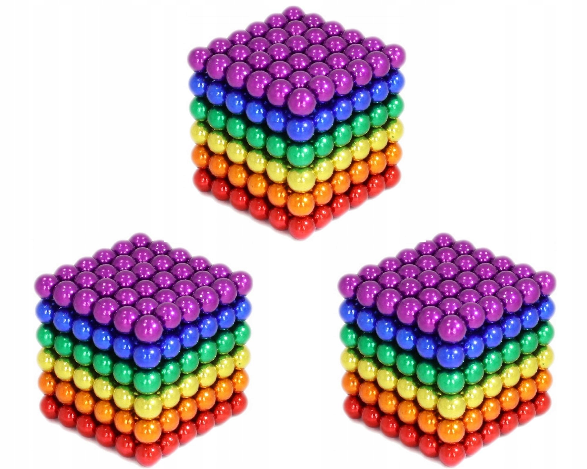 

Kulki Magnetyczne NeoCube 5mmTęczowe komplet 3 szt
