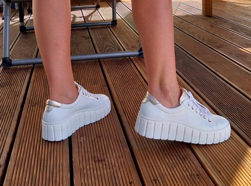 Tenisky Vodnatá Přírodní Kůže (123)40