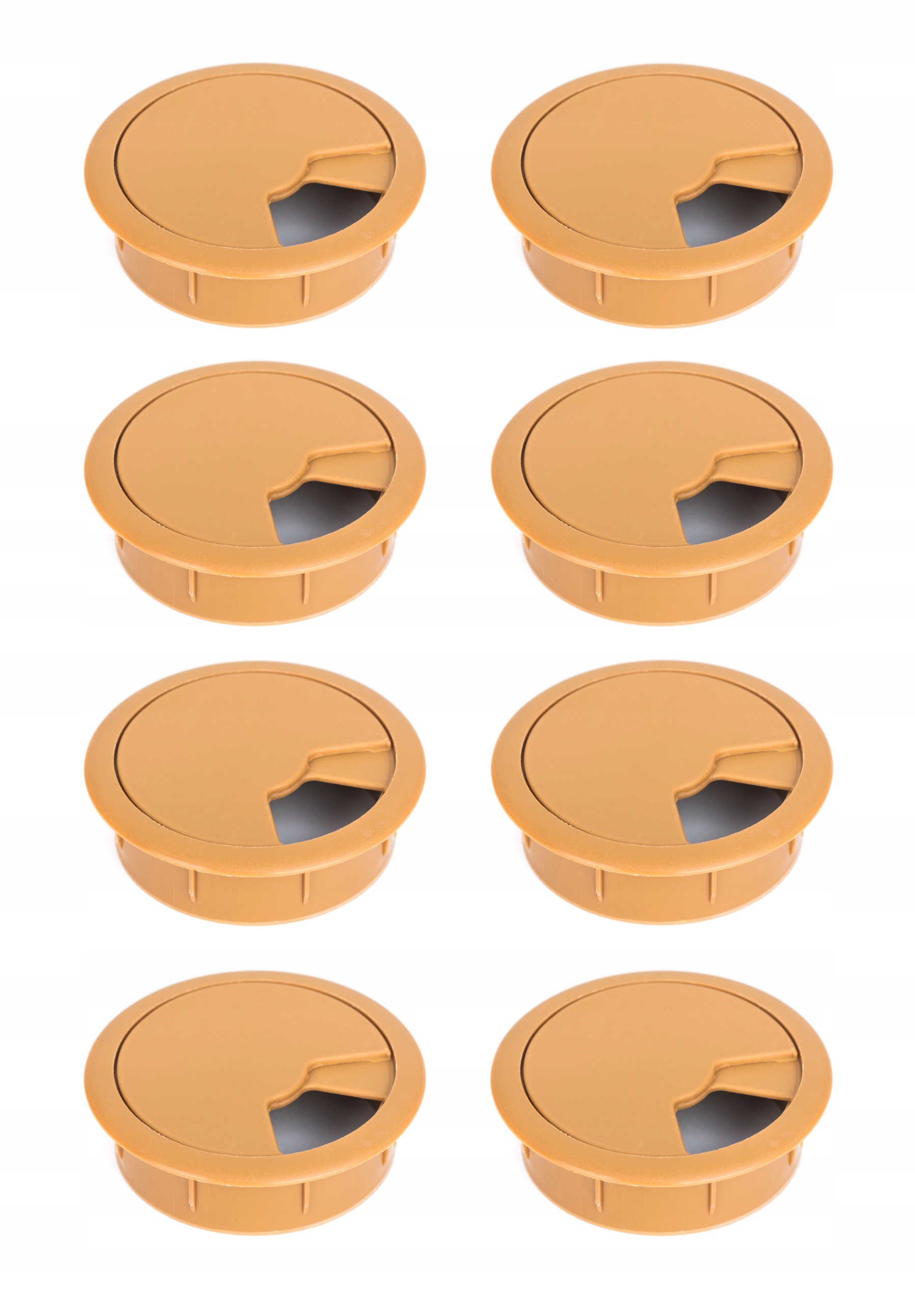 8 x Kabelová Průchodka Pro Kabely Fi 60 Dub