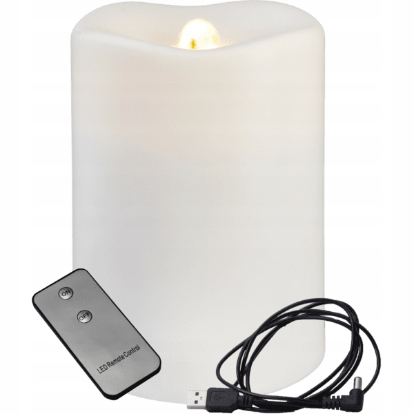 

Szwedzka świeca Led Water Usb Ciepły biały pilot