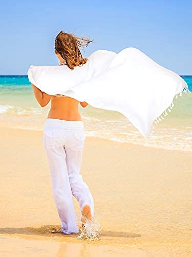 2 SZT. PAREO CHUSTA PLAŻOWA FRĘDZLE narzutka BOHO Rozmiar XL