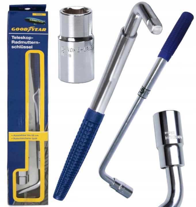 KLUCZ TELESKOPOWY DO KÓŁ 1/2'' GOODYEAR 17/19 mmv