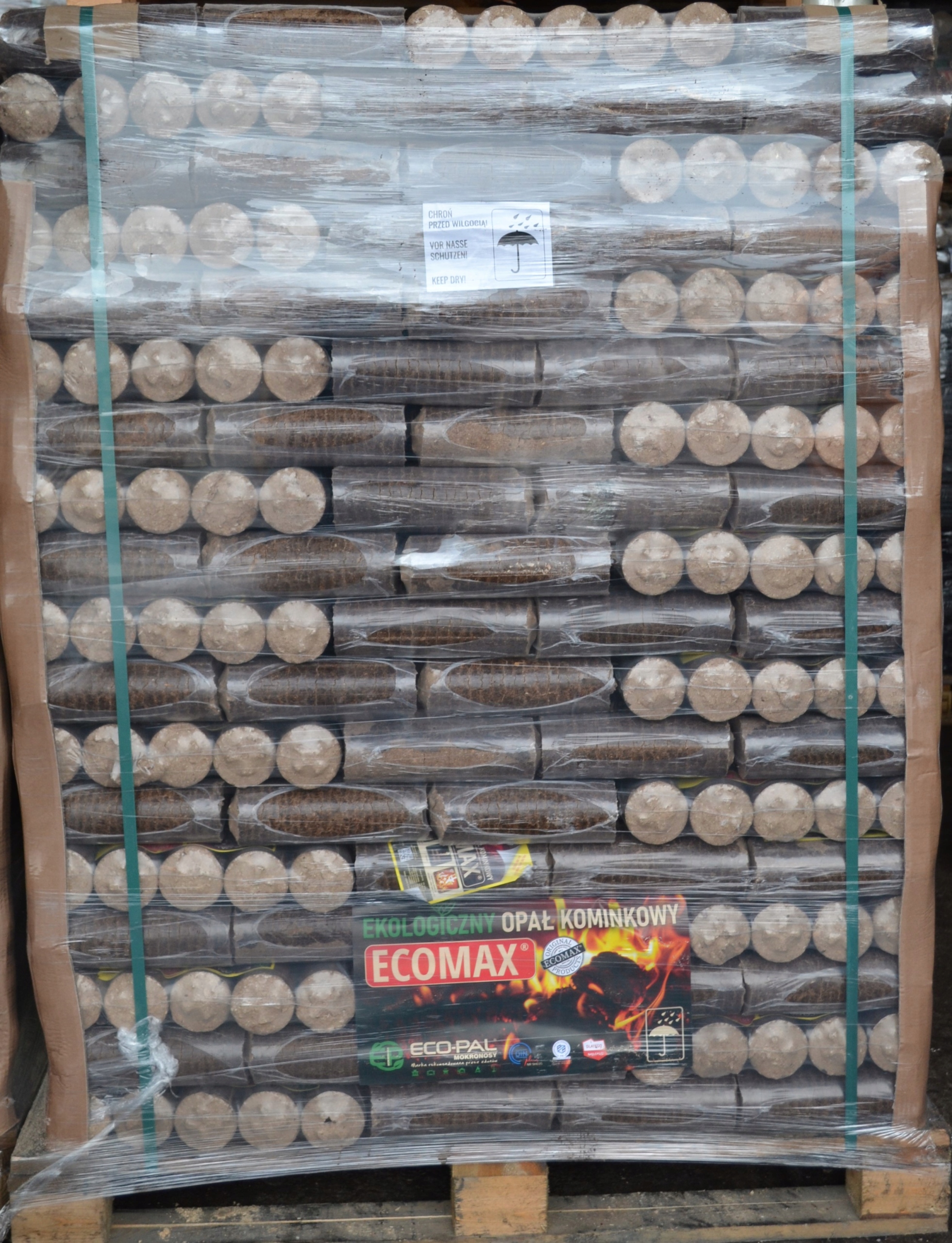 BRYKIET DRZEWNY ECOPAL PALETA 972KG TANI OPAŁ Marka bez marki