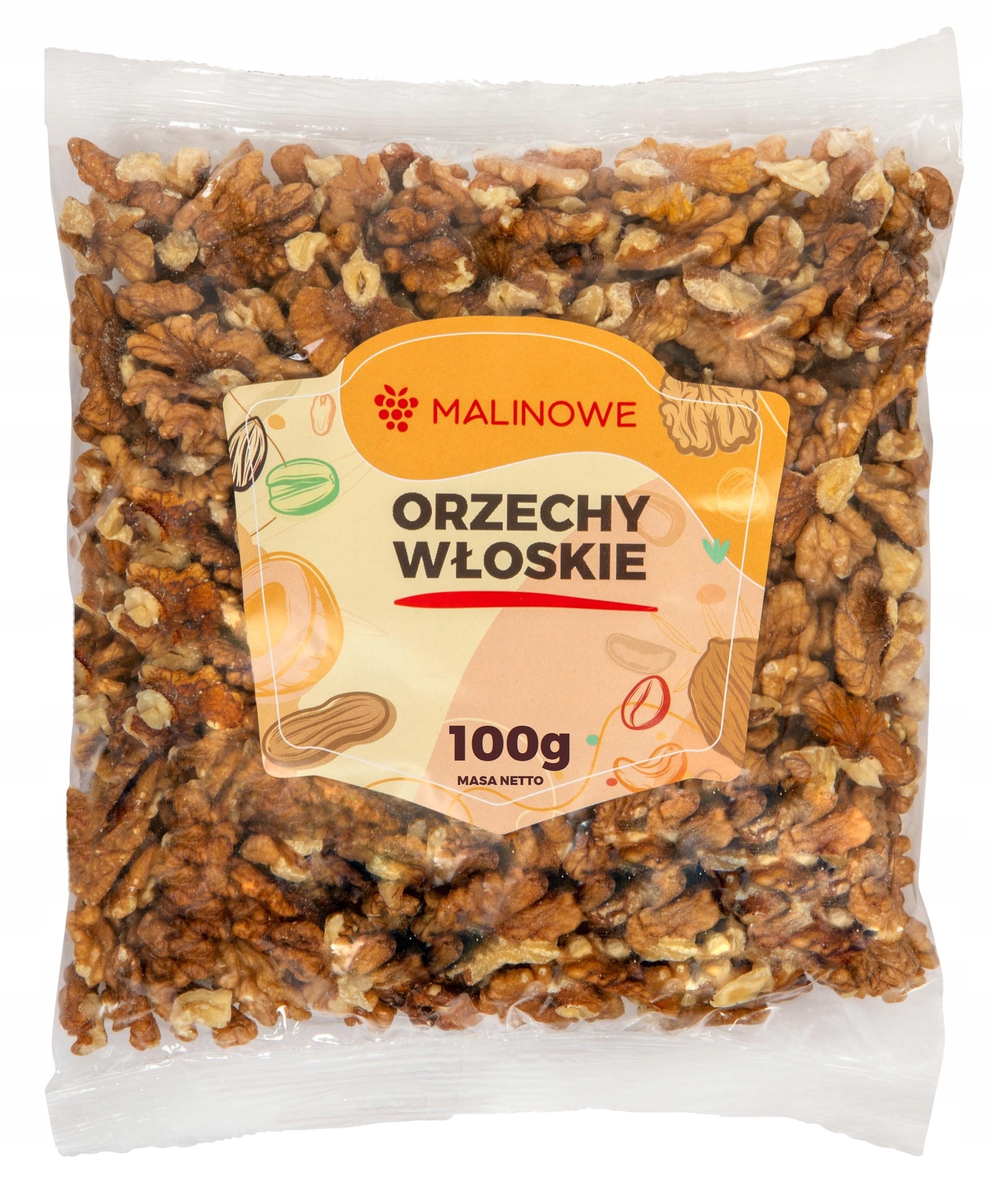 YUMMY! PYSZNA PRZEKĄSKA ORZECHY WŁOSKIE 100g