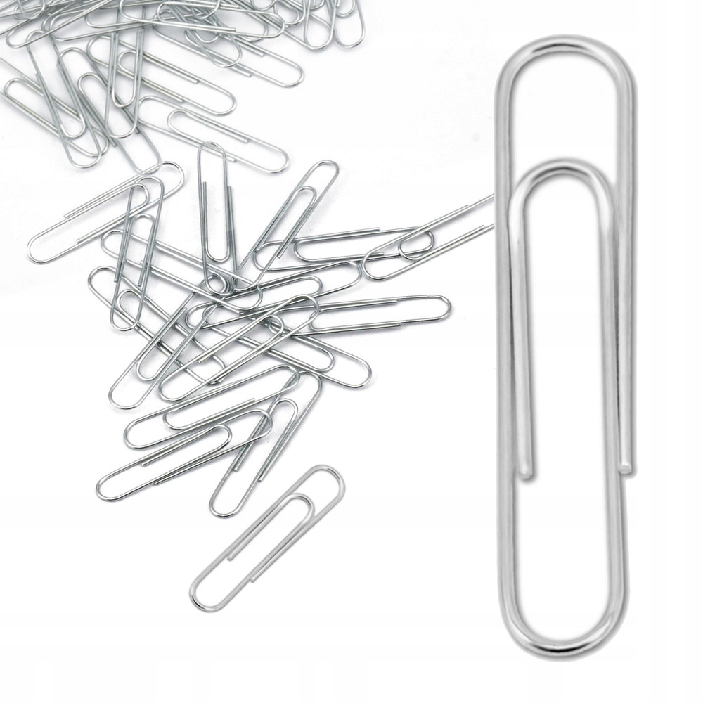 

Spinacze Biurowe Metalowe Okrągłe 28mm 100 szt