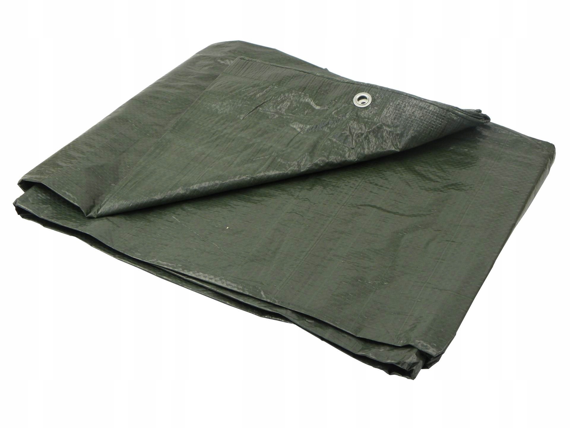 Mocna Plandeka Pokrowiec Płachta 12X15M Zielona Gruba 80G/M2