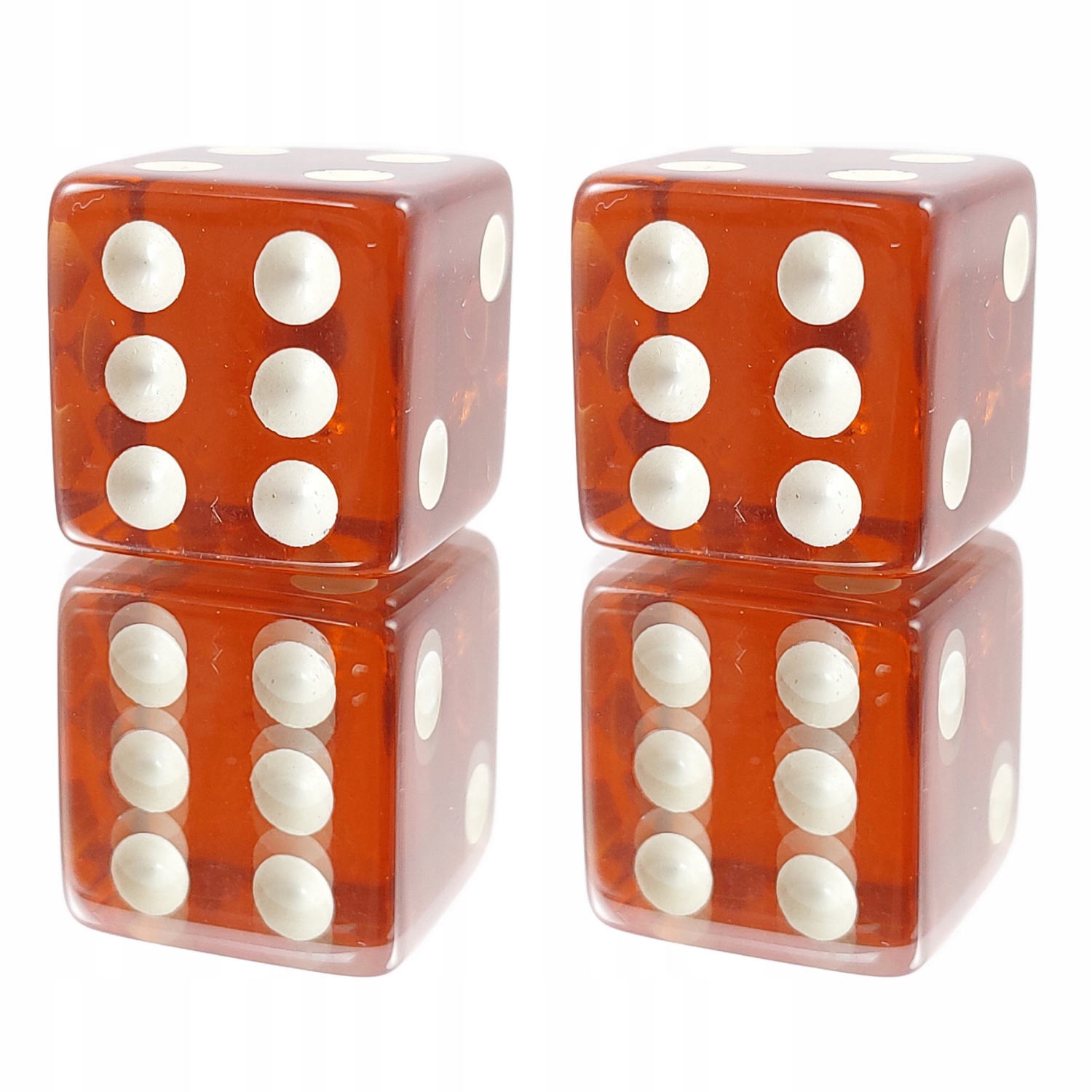 ZESTAW 2 KOSTEK K6 RPG MROCZNA KNIEJA KOŚĆ 1,6 CM