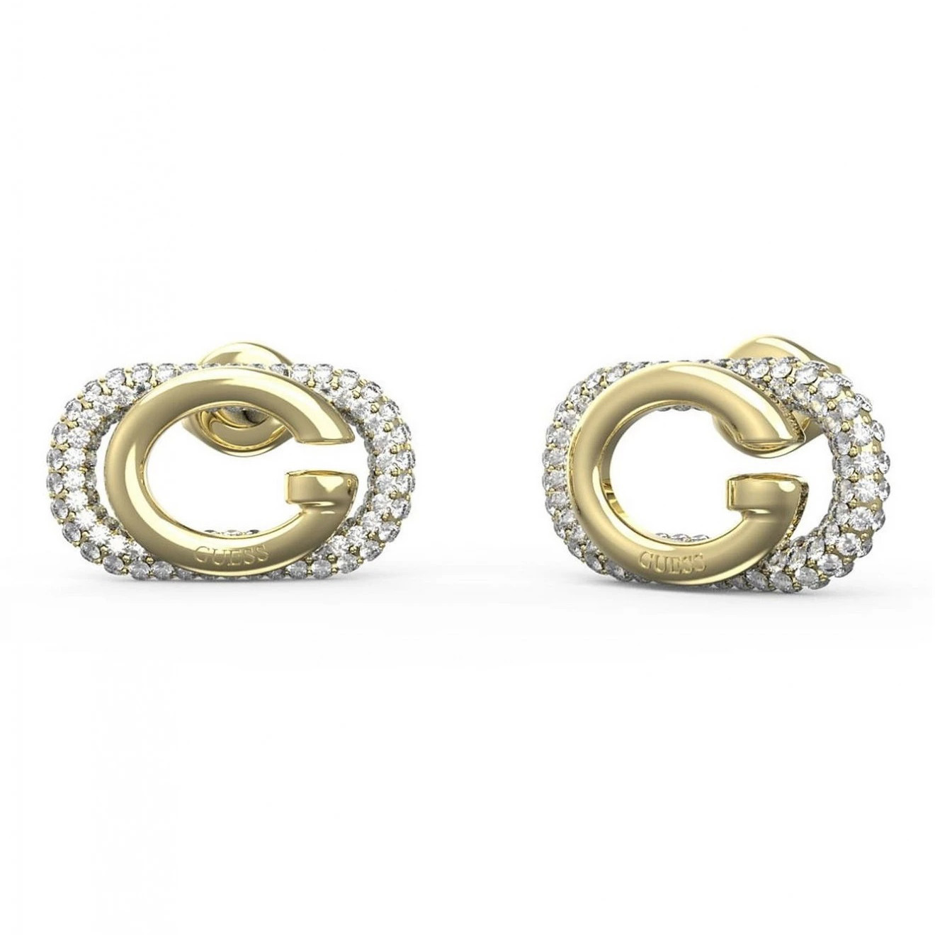 Dámské Náušnice Guess zlaté se zirkon