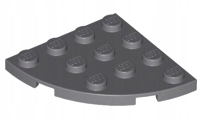 

Lego 30565 płytka narożna 4x4 c. szary 10 szt N