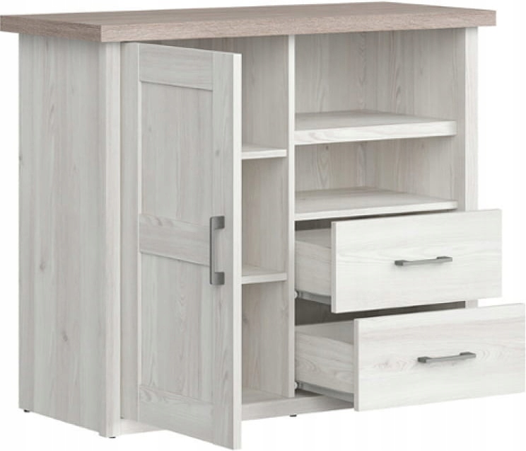 Komoda z Szufladami Luca Baby Black Red White Liczba szuflad 2