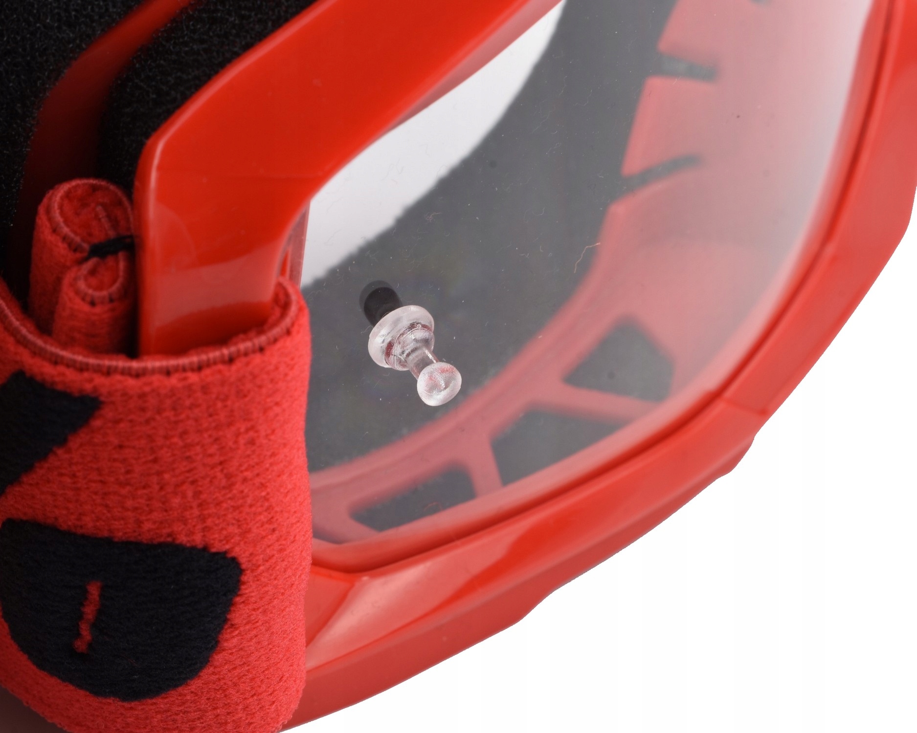 Gogle 100% STRATA 2 RED Szyba Przezroczysta Anti Kolor oprawy czerwony