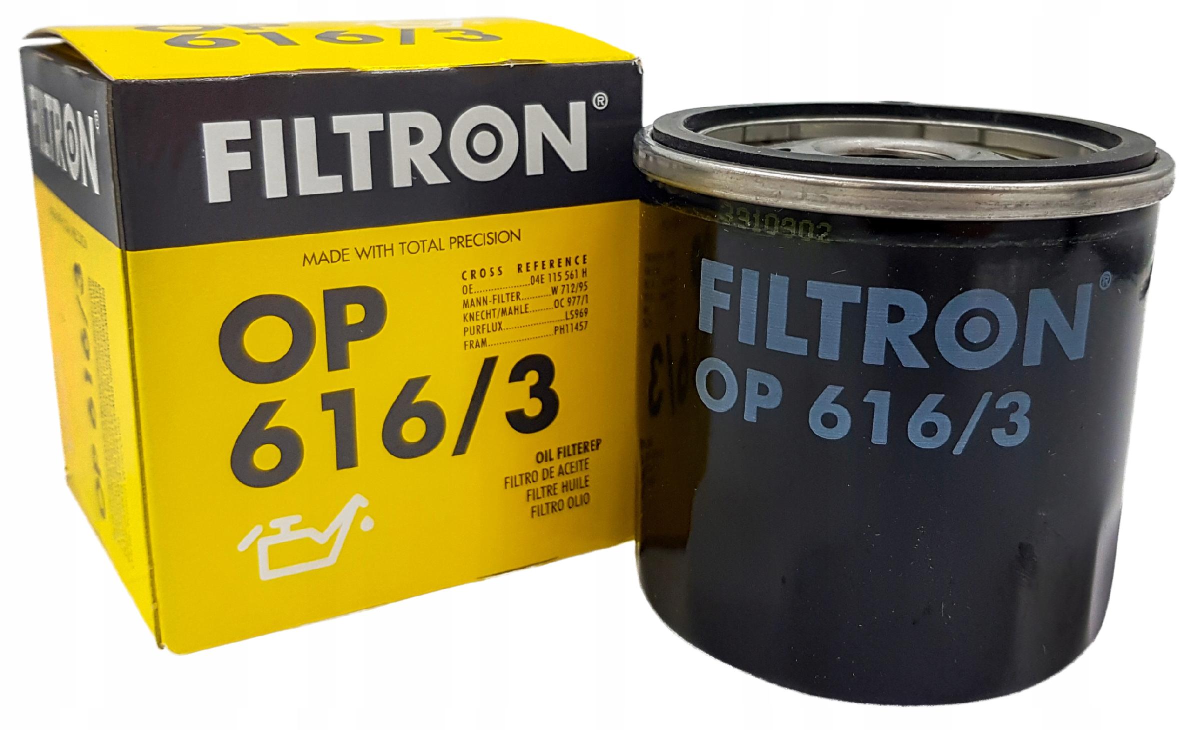 FILTRON FILTR OLEJU OP616/3 0617722264377 za 20.99PLN z Banino ...