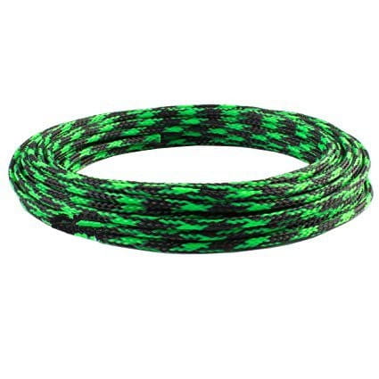 Oplot poliestrowy 6mm/12mm dł 10m czarno-zielony