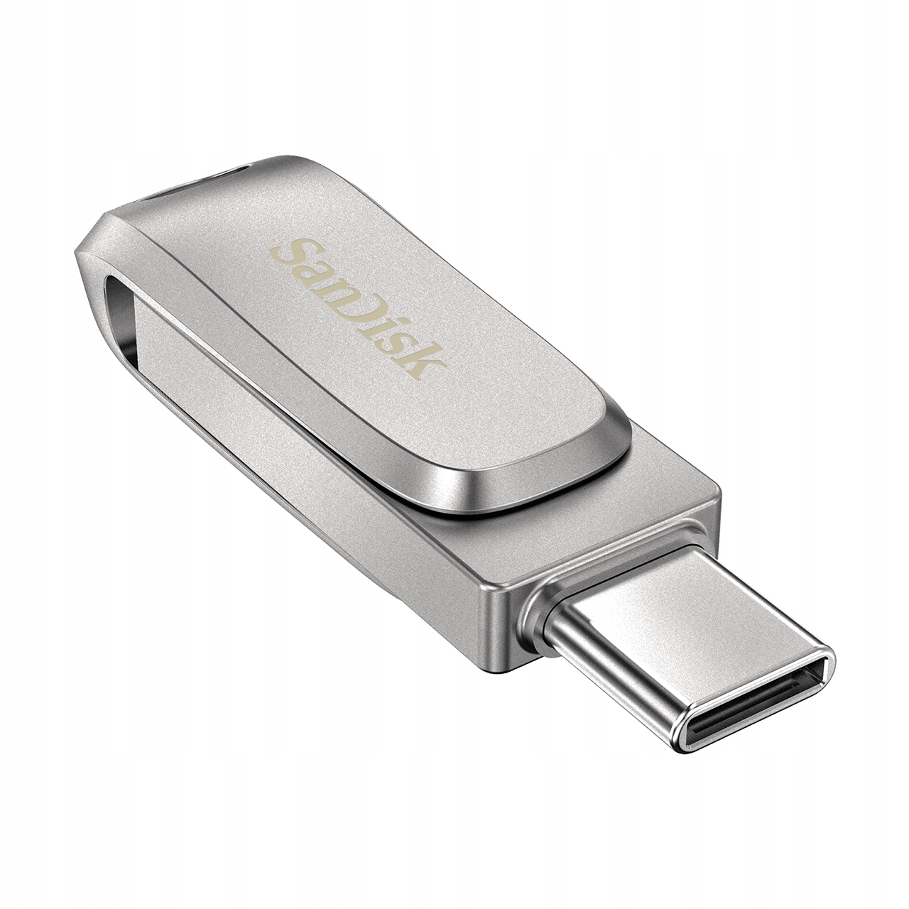 SanDisk Ultra Dual Drive Luxe/256GB/USB 3.1/USB-A USB-C/Strieborná