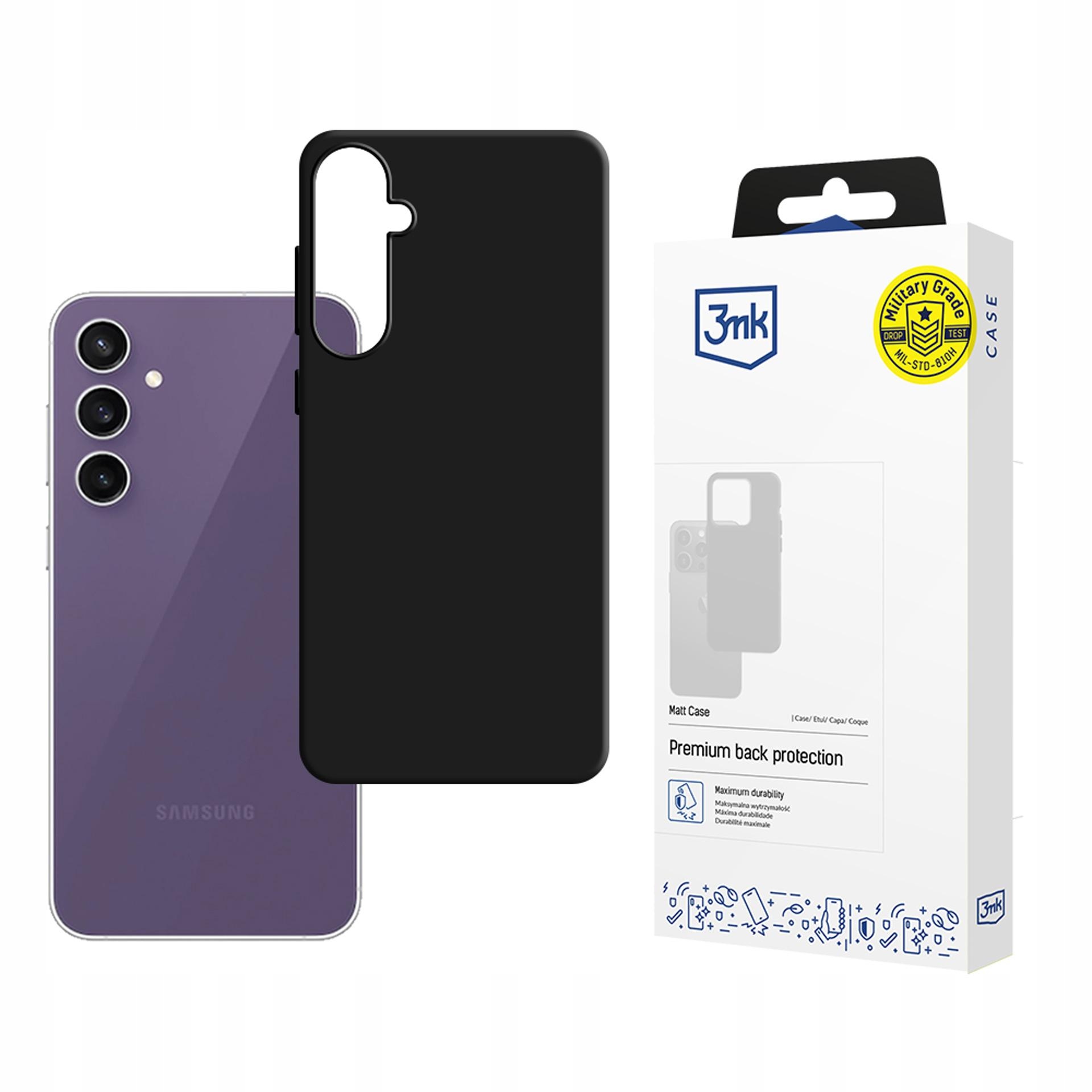 Etui 3mk Matt Case na Samsung Galaxy S24 Fe czarne 3mk Protection