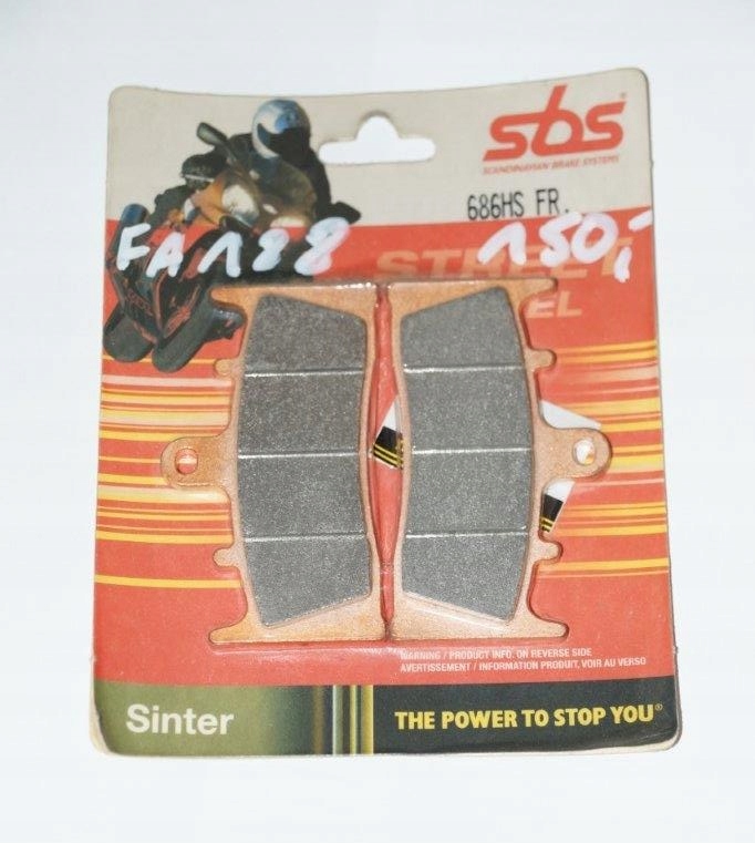 FA188 - ГАЛЬМІВНІ КОЛОДКИ ПЕРЕДНІ SUZUKI GSF 1200 BANDIT 01-