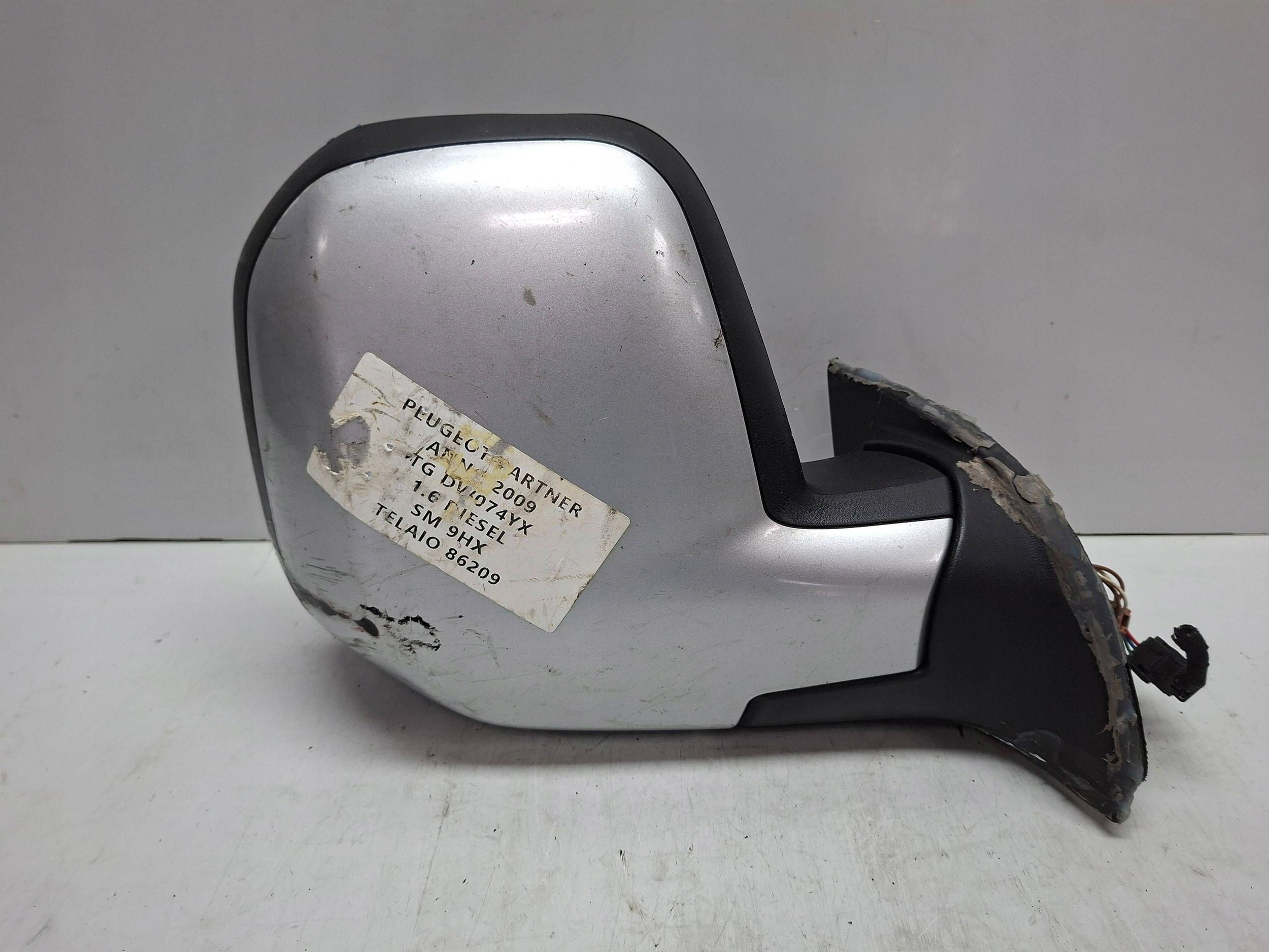 mirror exterior right PEUGEOT PARTNER III 7 PIN 2008