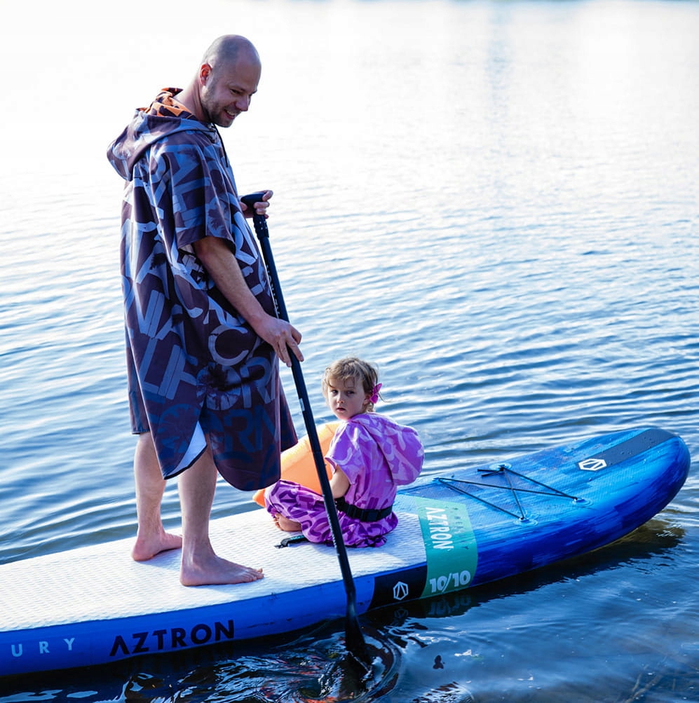Poncho na camping basen plażę strój dla surferów ręcznik z mikrofibry Marka Malokee