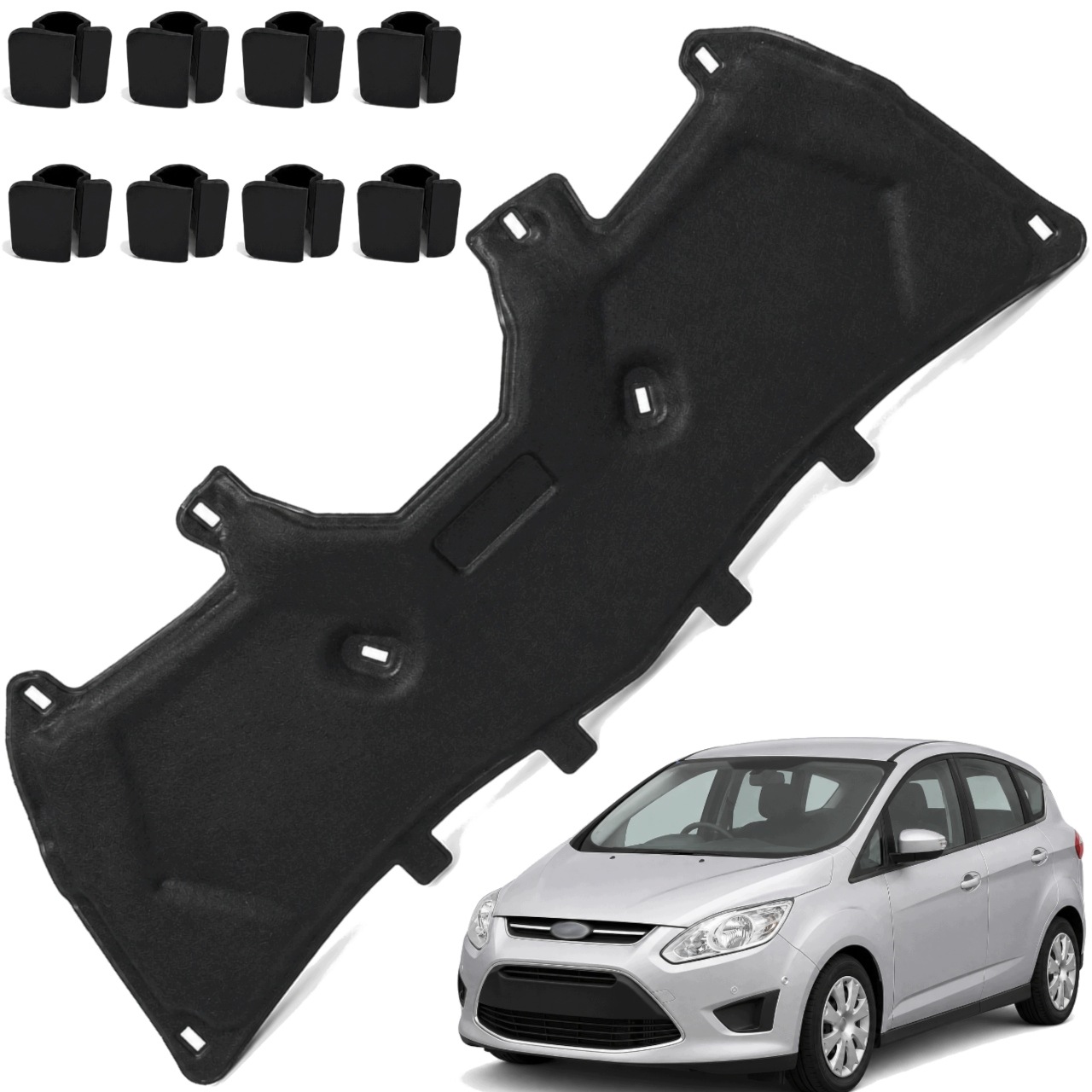 Odhlučnění masky Izolace podbití Ford C-max MK2 II 10-19r Spinky Hq