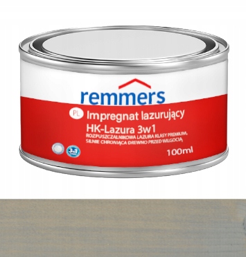 

Remmers Hk-lasur impregnat drewna 100ml Szary wodn