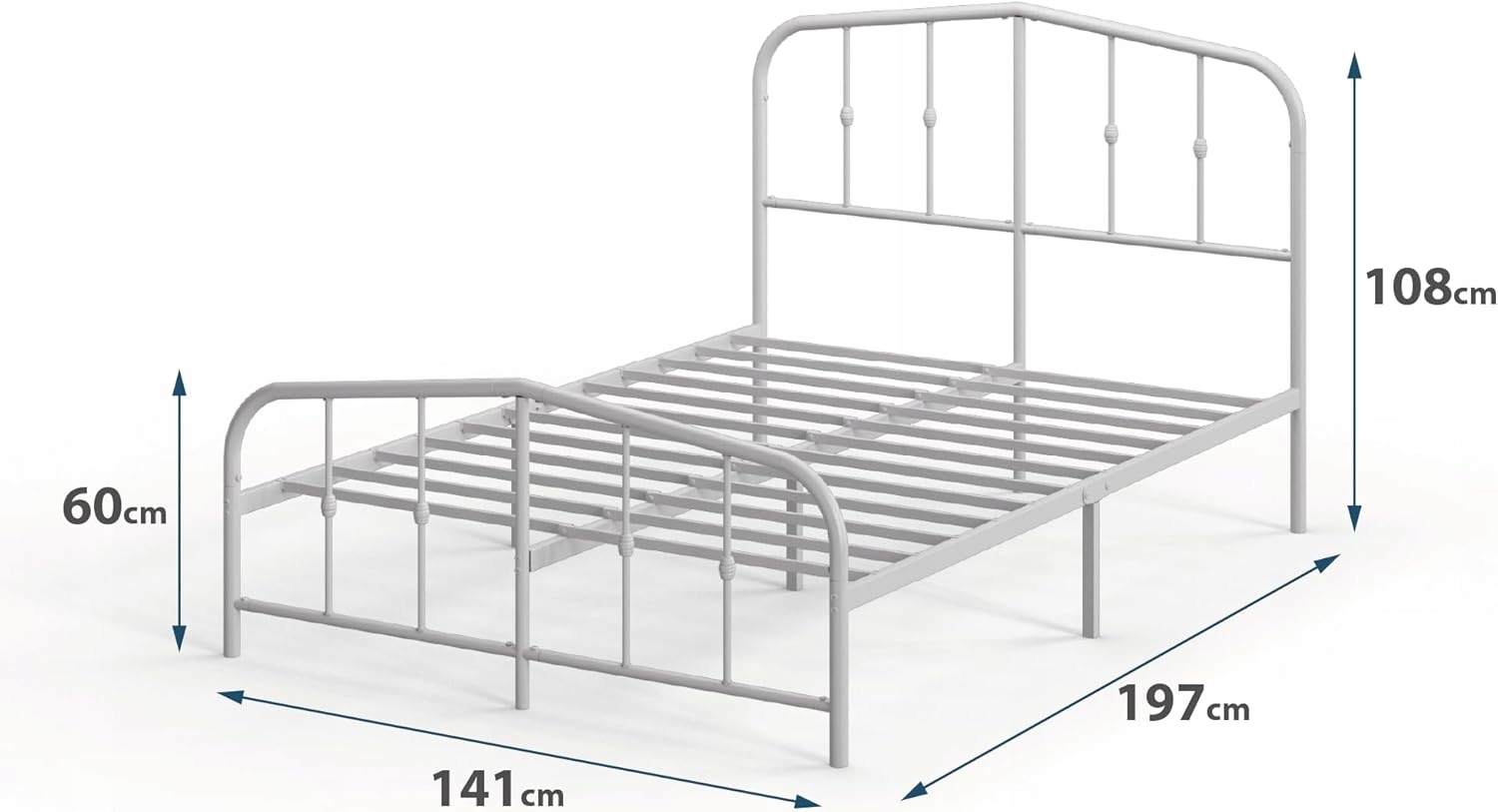 Stelaż bez regulacji Zinus 140x190