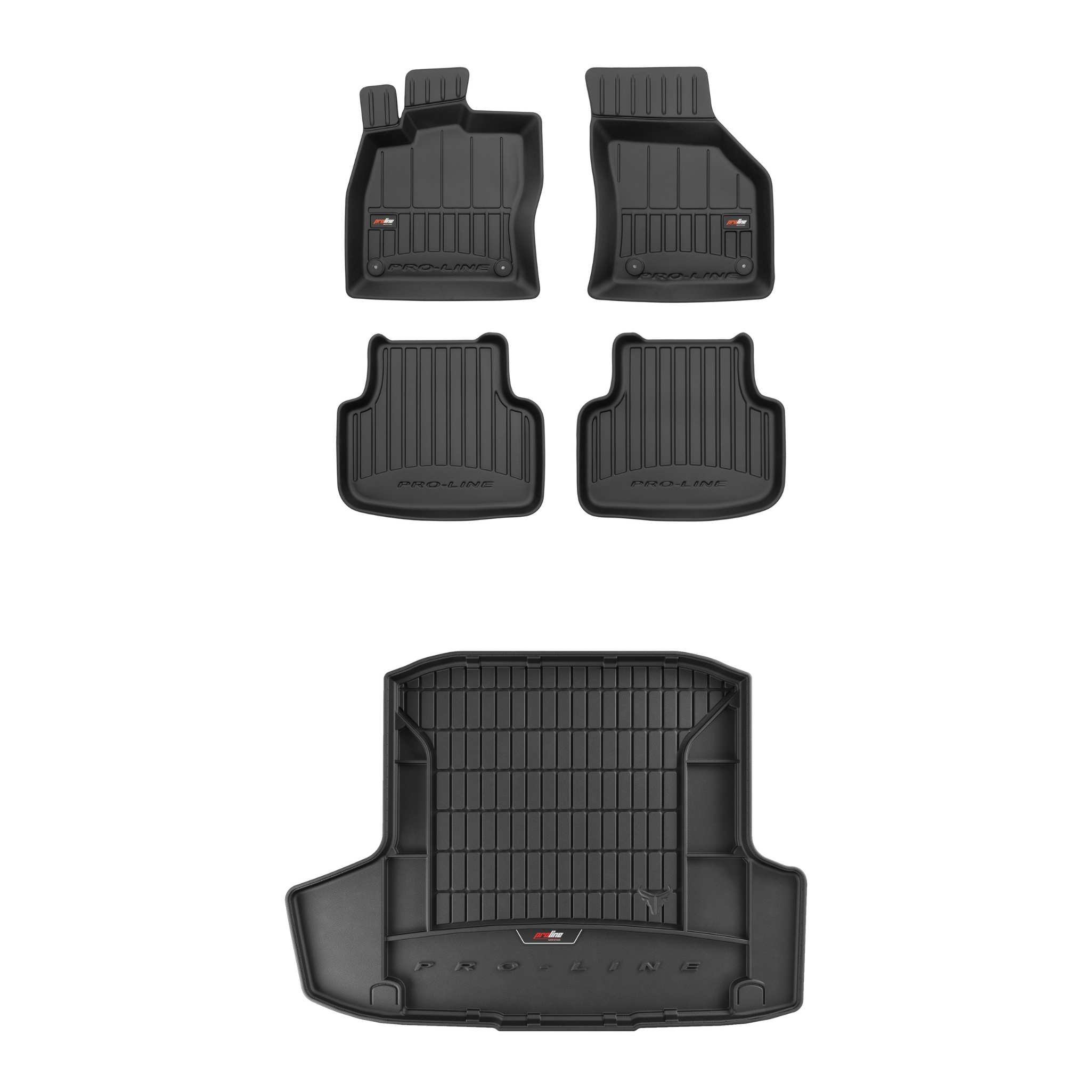 Frogum 3D sada gumových koberců a rohoží s logem pro Škoda Octavia III