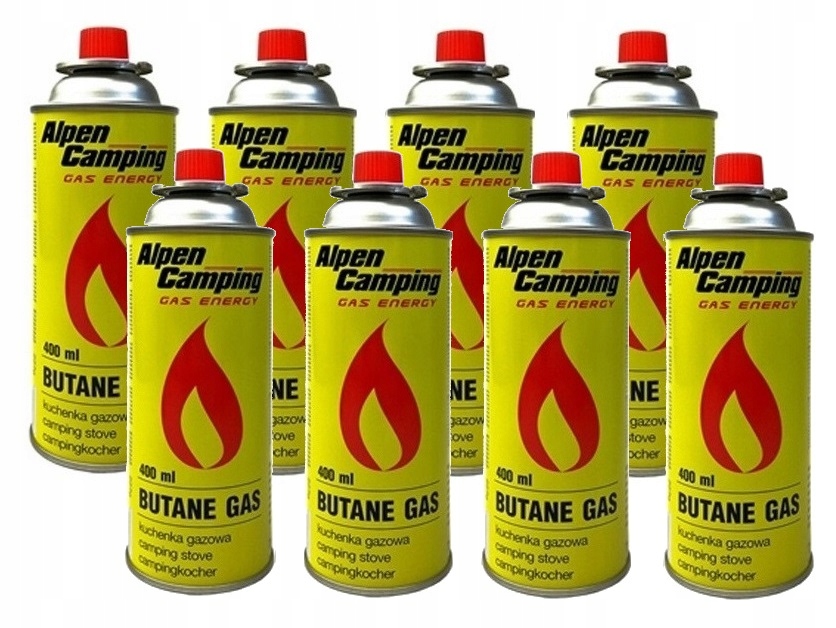 

Gaz kartusz Nabój gazowy Alpen Camping 400ml x8