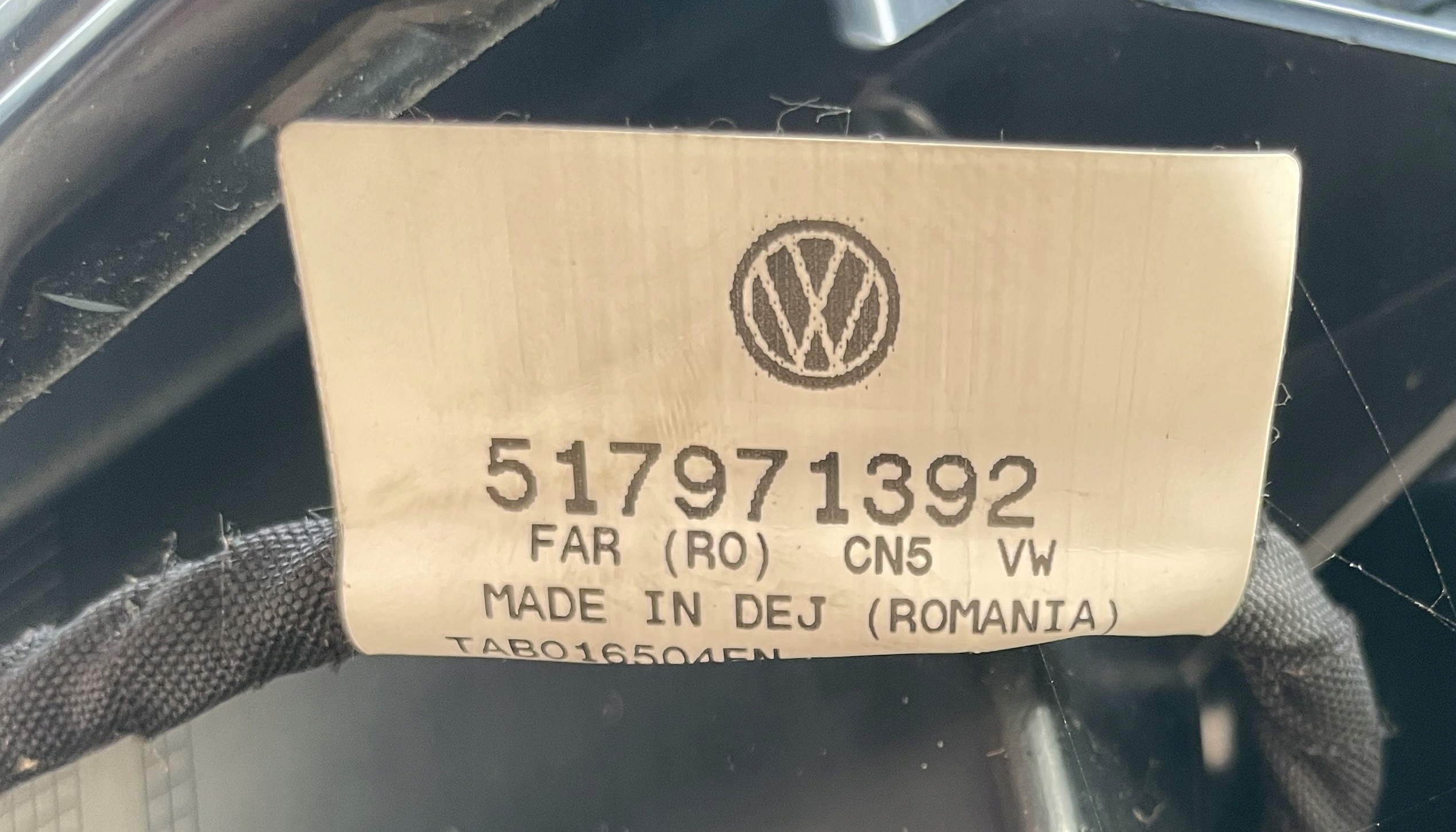 Siège Passegers VW GOLF SPORTSVAN Original Comme Neuf + STOLIK