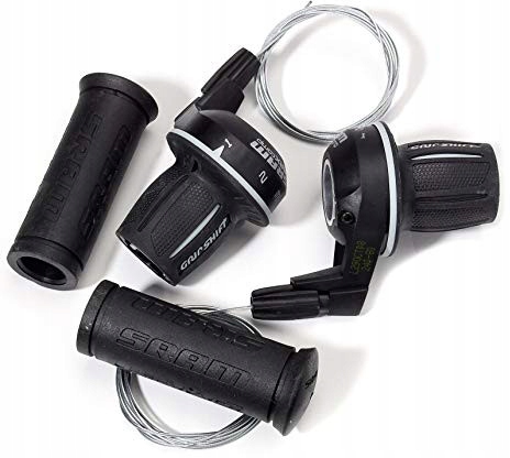 Manetki Komplet Grip Shift SRAM 3.0 Comp 3x7 + chwyty linki